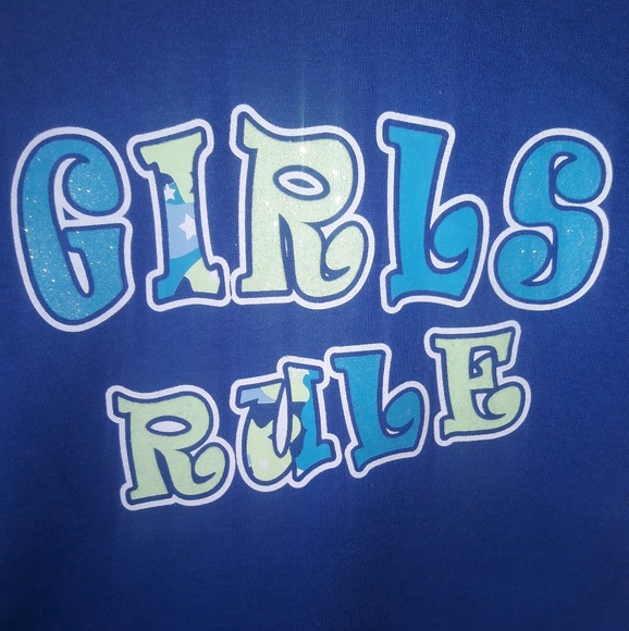 HURRY! ONLY 2 LEFT! Girls Rule 2 Piece Hoodie Leggings Bundle 2T 3T NWT - Picture 3 of 9